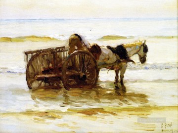 Carro de caballos Mathias J. Alten Pinturas al óleo